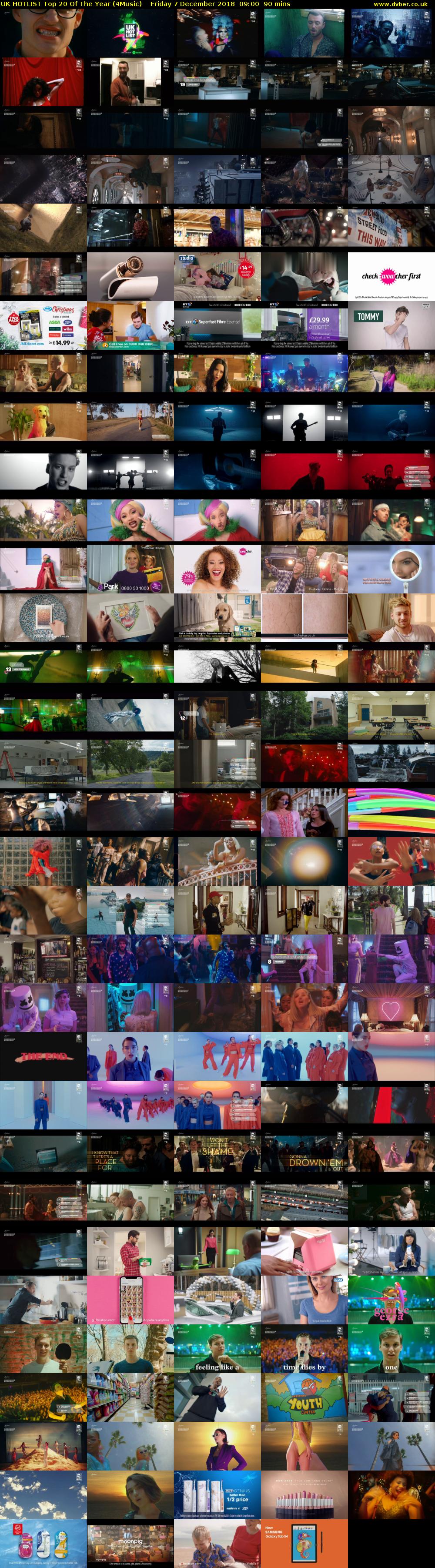 UK HOTLIST Top 20 Of The Year (4Music) Friday 7 December 2018 09:00 - 10:30