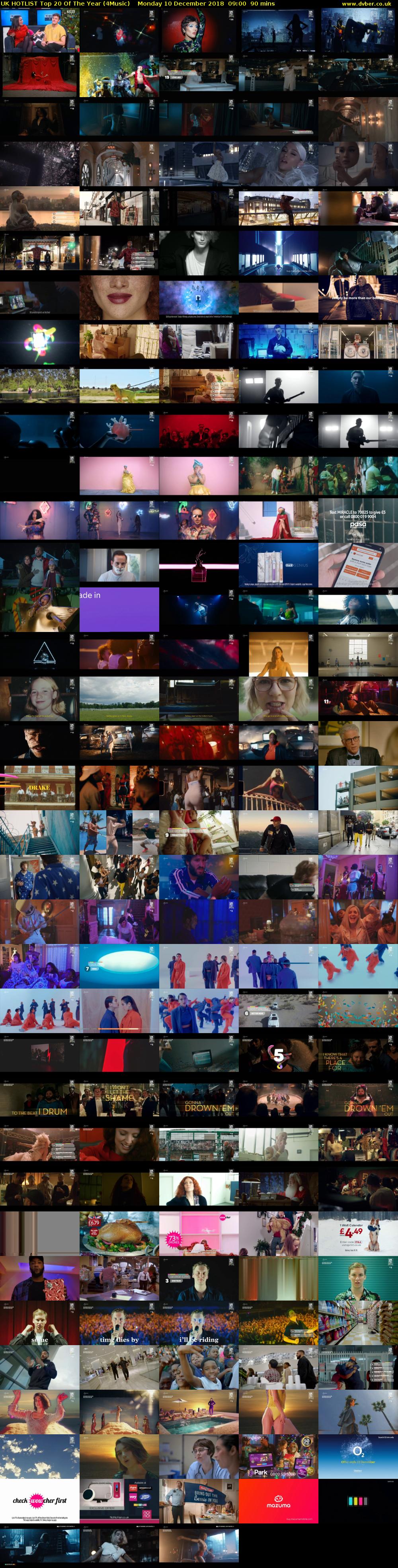 UK HOTLIST Top 20 Of The Year (4Music) Monday 10 December 2018 09:00 - 10:30