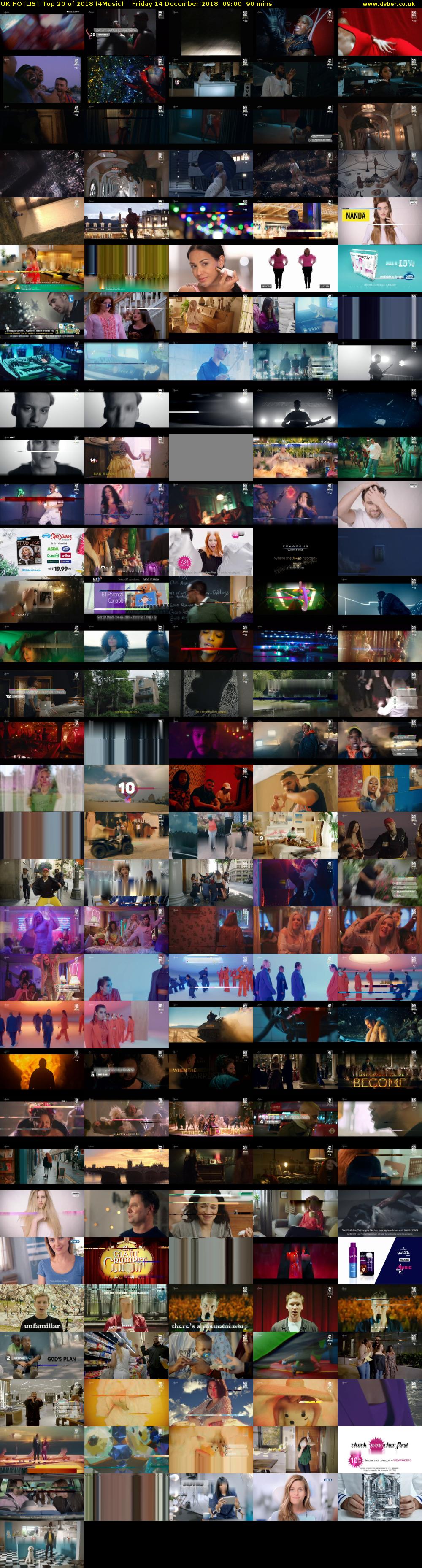 UK HOTLIST Top 20 of 2018 (4Music) Friday 14 December 2018 09:00 - 10:30