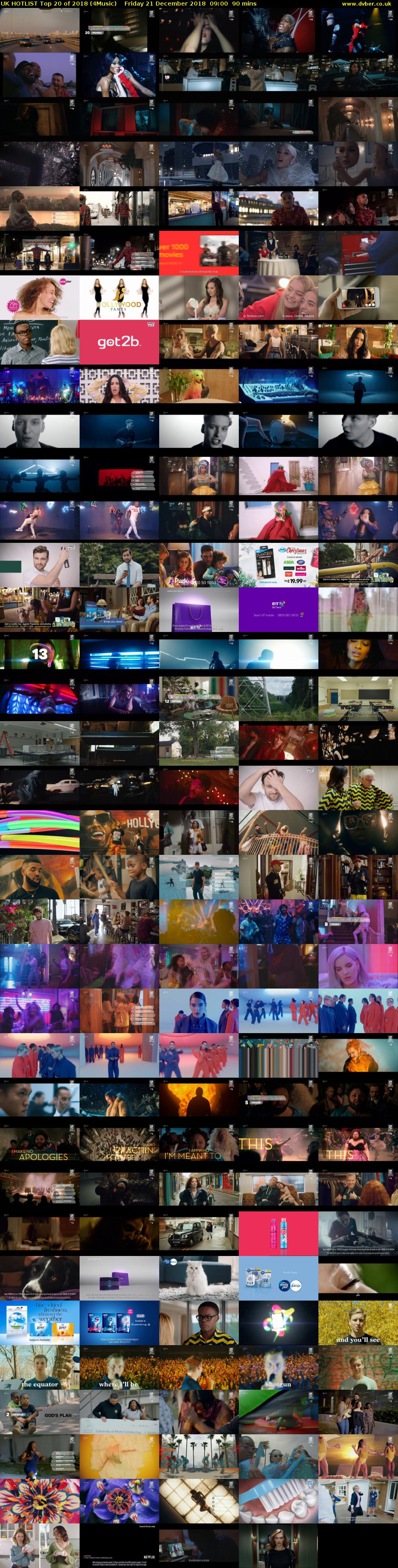 UK HOTLIST Top 20 of 2018 (4Music) Friday 21 December 2018 09:00 - 10:30