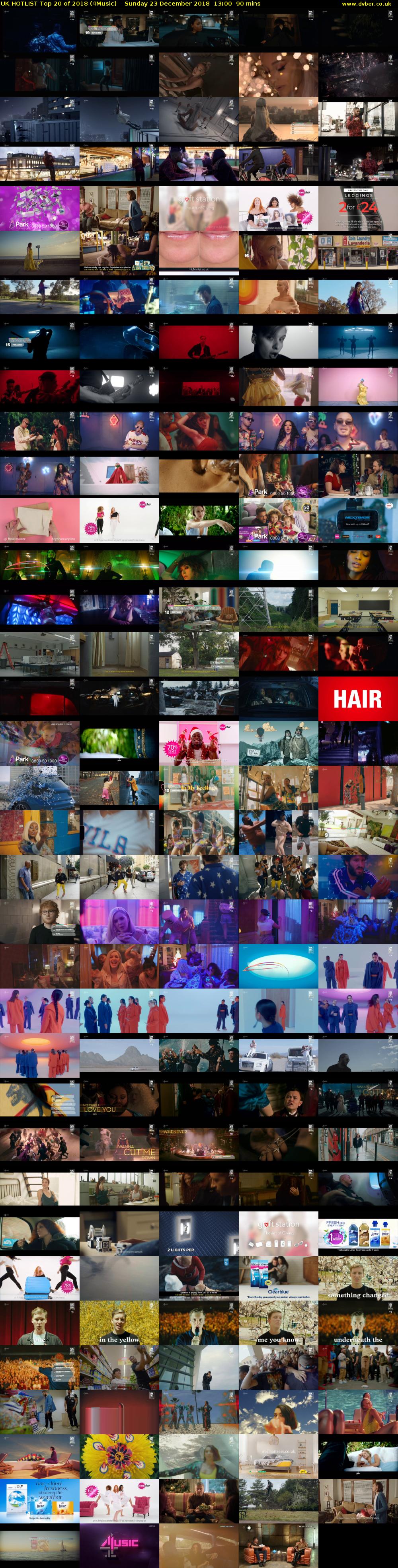 UK HOTLIST Top 20 of 2018 (4Music) Sunday 23 December 2018 13:00 - 14:30