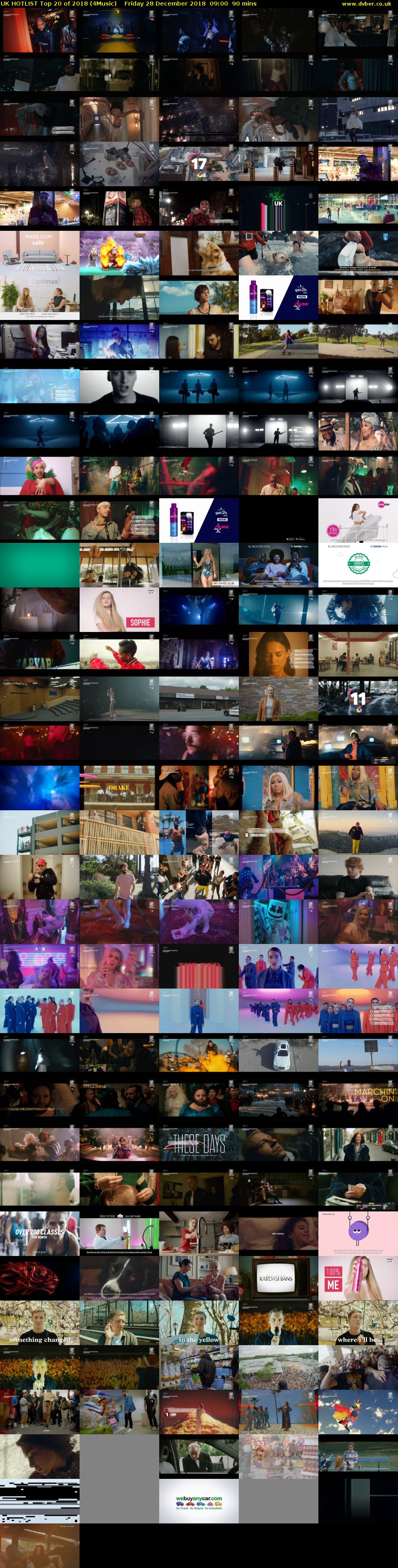 UK HOTLIST Top 20 of 2018 (4Music) Friday 28 December 2018 09:00 - 10:30