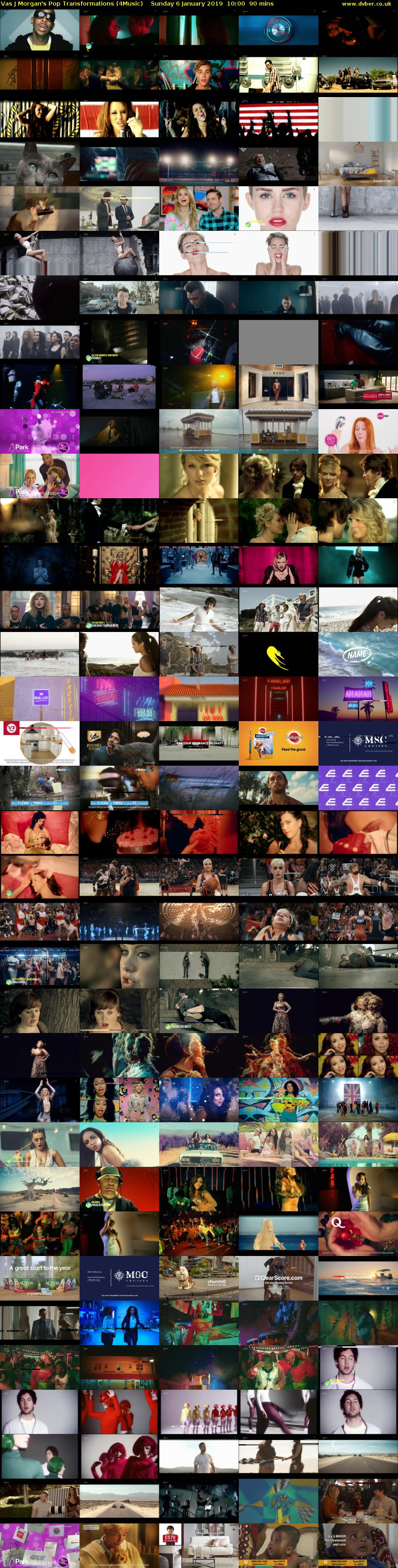 Vas J Morgan's Pop Transformations (4Music) Sunday 6 January 2019 10:00 - 11:30