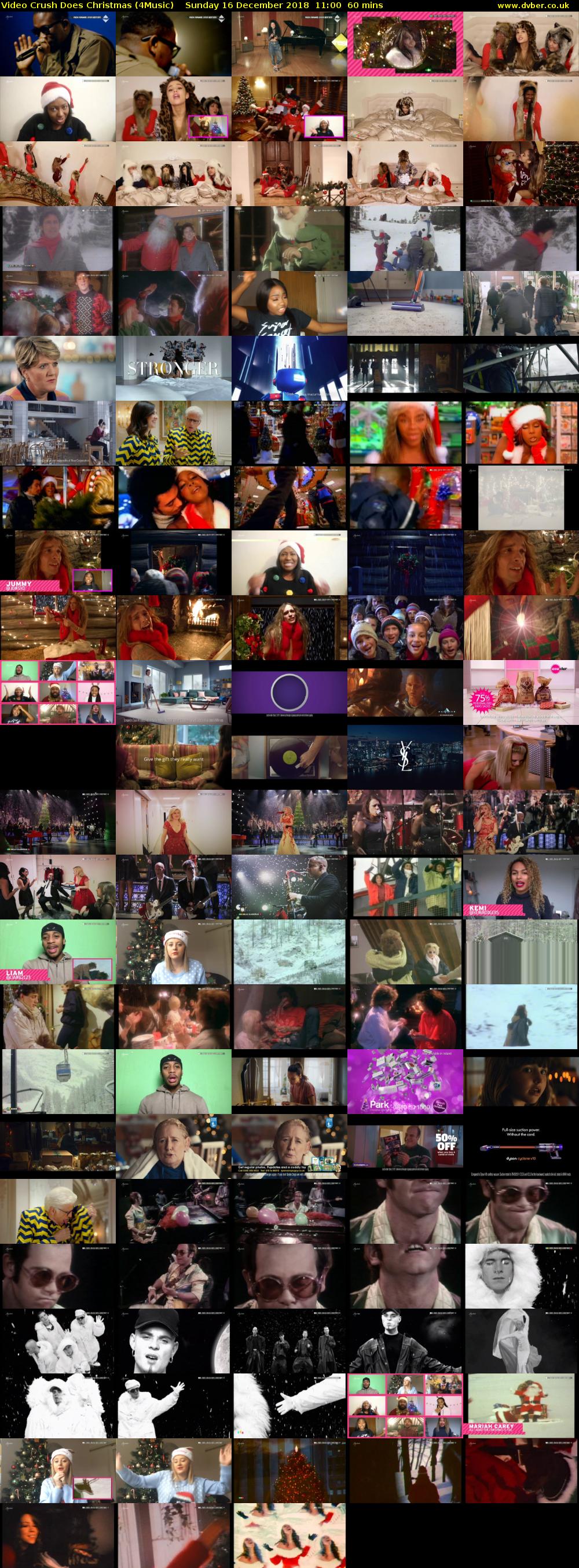 Video Crush Does Christmas (4Music) Sunday 16 December 2018 11:00 - 12:00