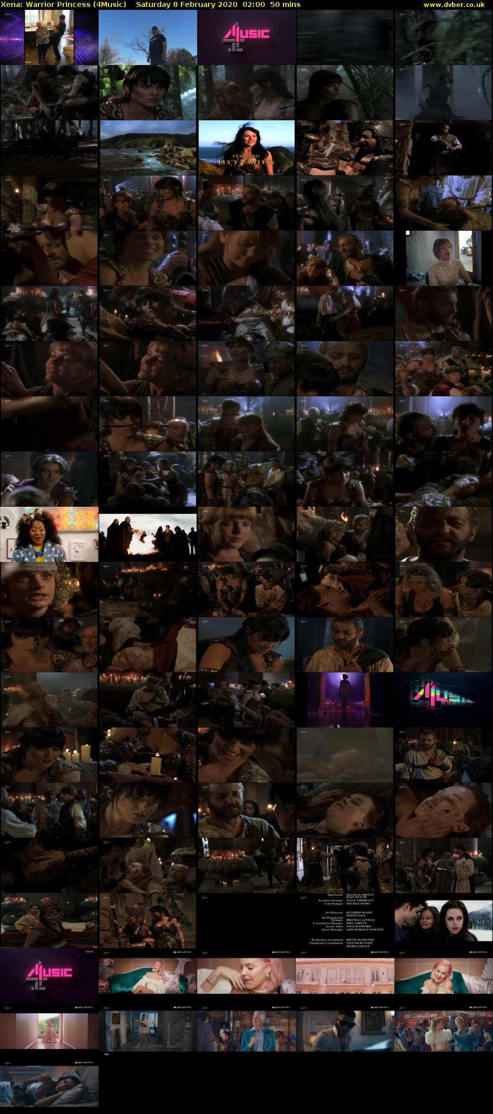 Xena: Warrior Princess (4Music) Saturday 8 February 2020 02:00 - 02:50