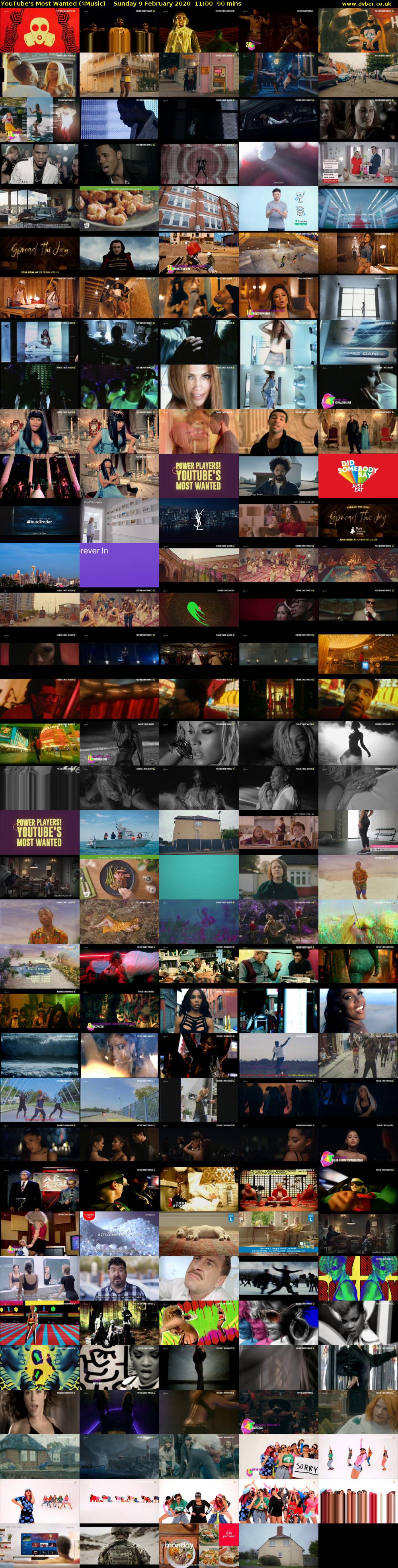 YouTube's Most Wanted (4Music) Sunday 9 February 2020 11:00 - 12:30