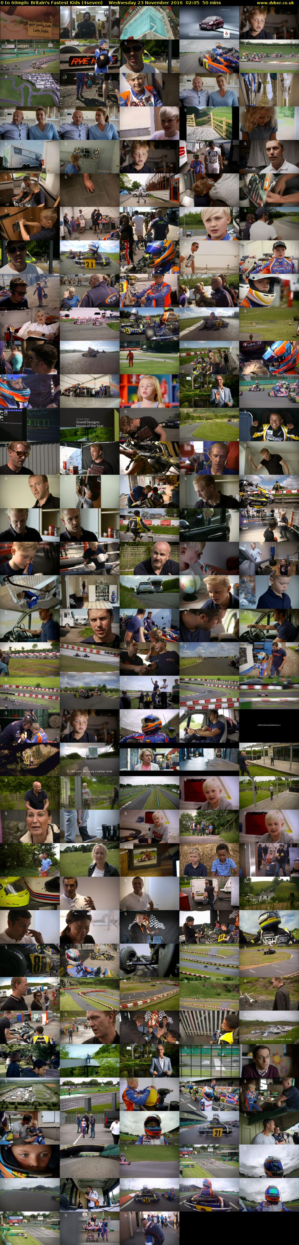 0 to 60mph: Britain's Fastest Kids (4seven) Wednesday 23 November 2016 02:05 - 02:55