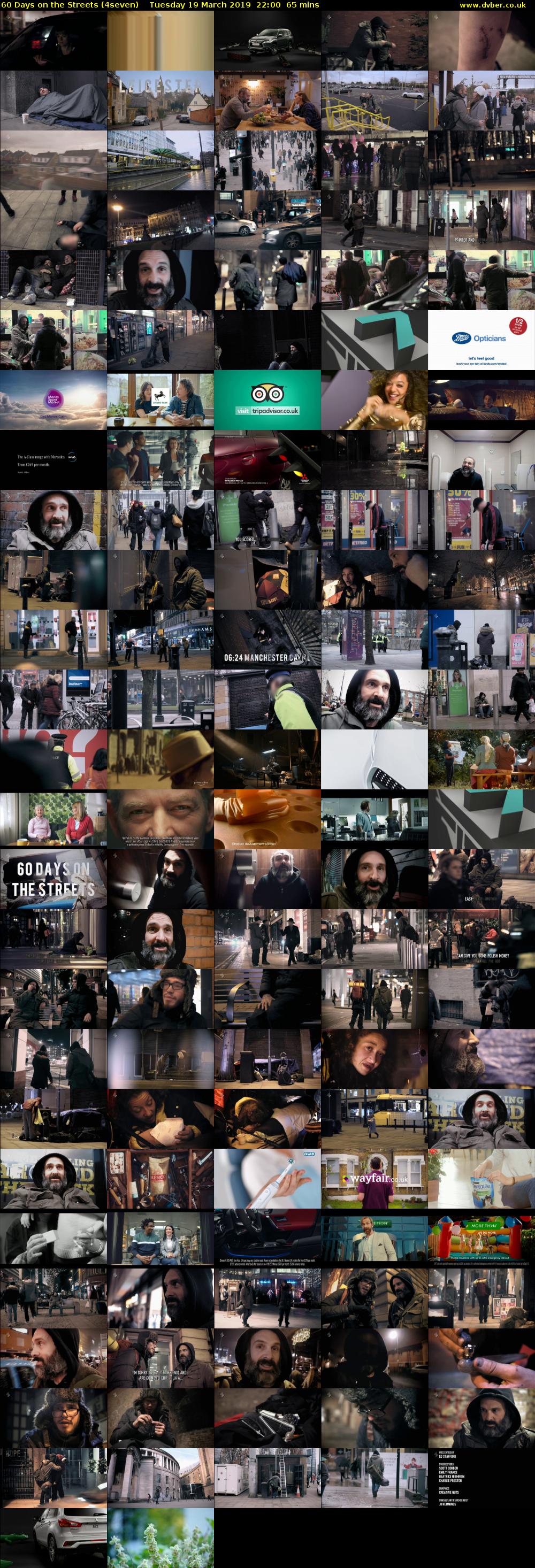 60 Days on the Streets (4seven) Tuesday 19 March 2019 22:00 - 23:05