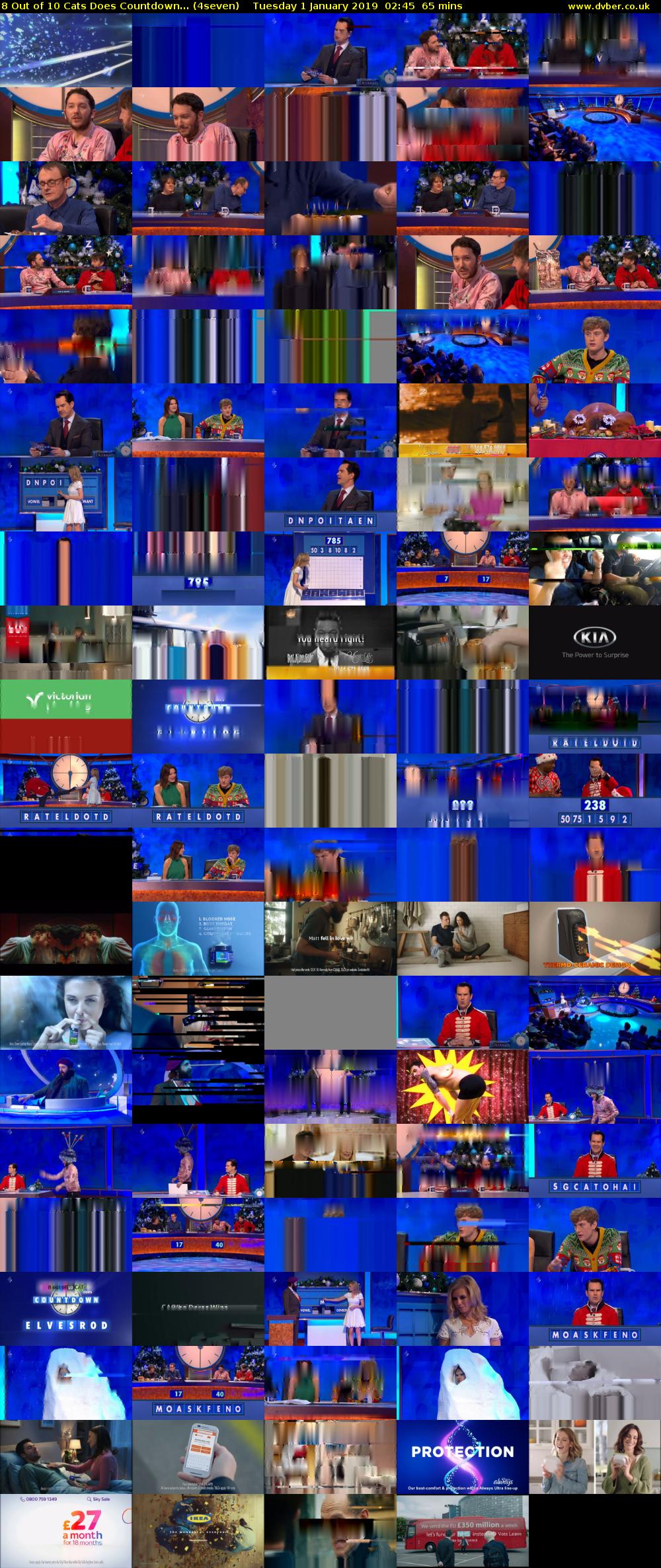 8 Out of 10 Cats Does Countdown... (4seven) Tuesday 1 January 2019 02:45 - 03:50