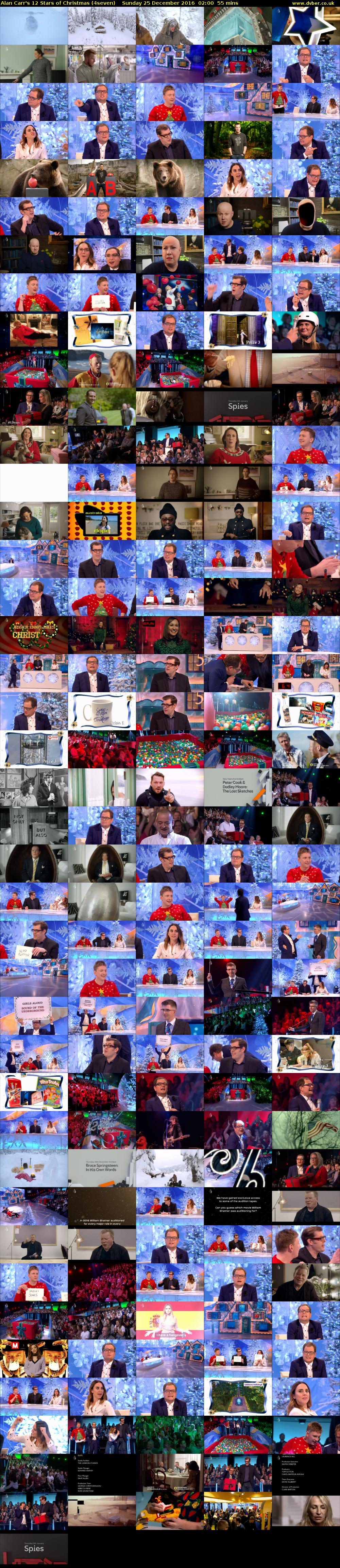 Alan Carr's 12 Stars of Christmas (4seven) Sunday 25 December 2016 02:00 - 02:55