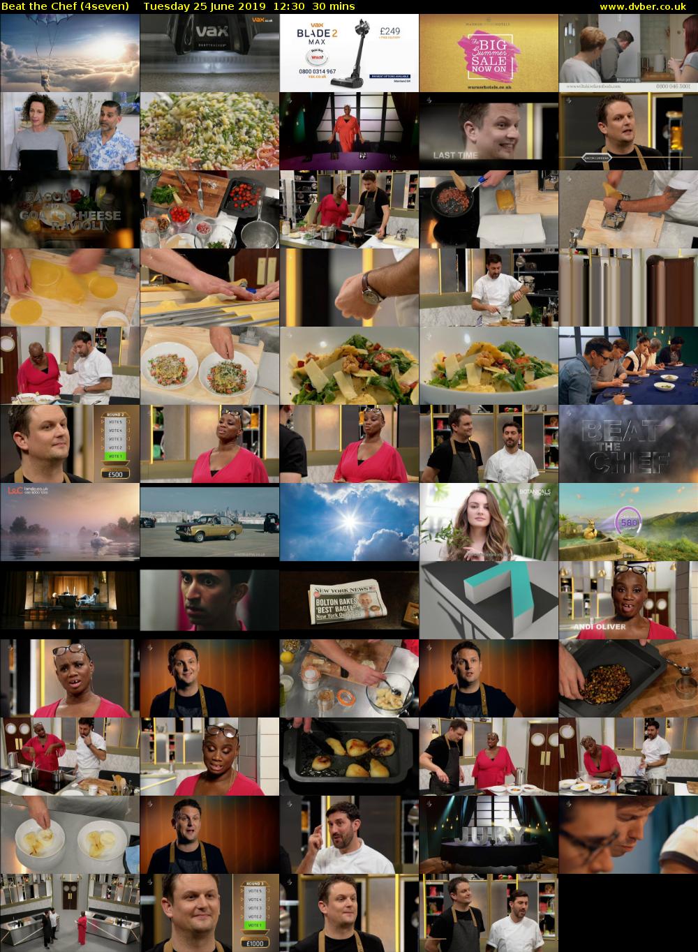 Beat the Chef (4seven) Tuesday 25 June 2019 12:30 - 13:00