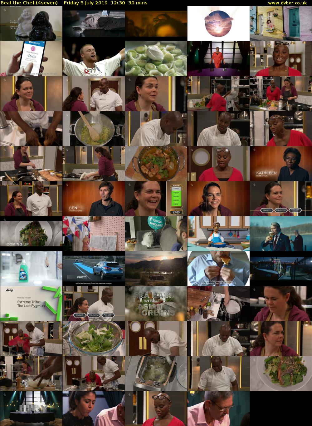Beat the Chef (4seven) Friday 5 July 2019 12:30 - 13:00