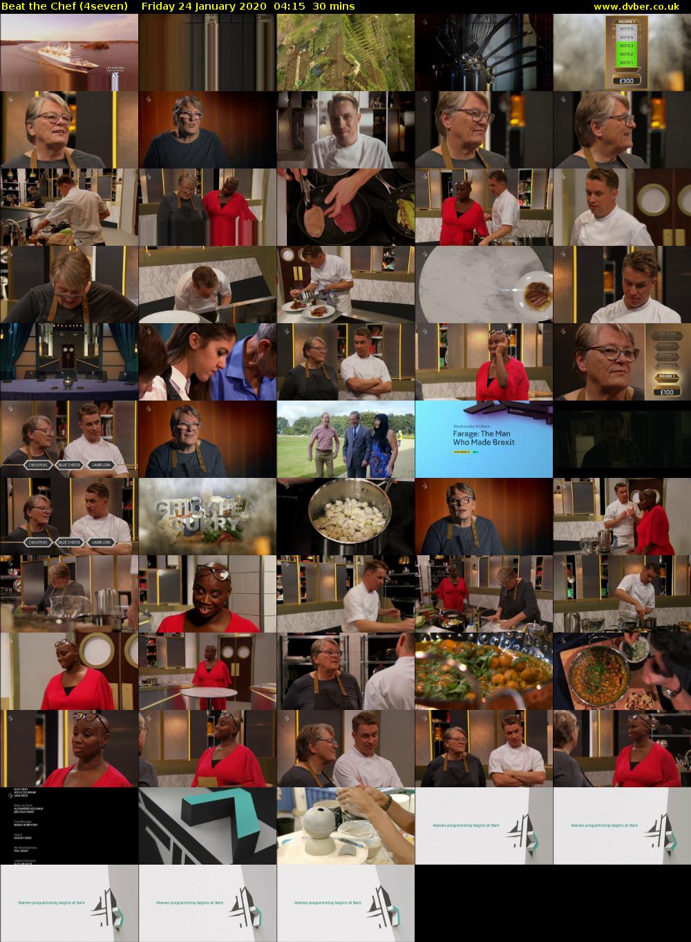 Beat the Chef (4seven) Friday 24 January 2020 04:15 - 04:45