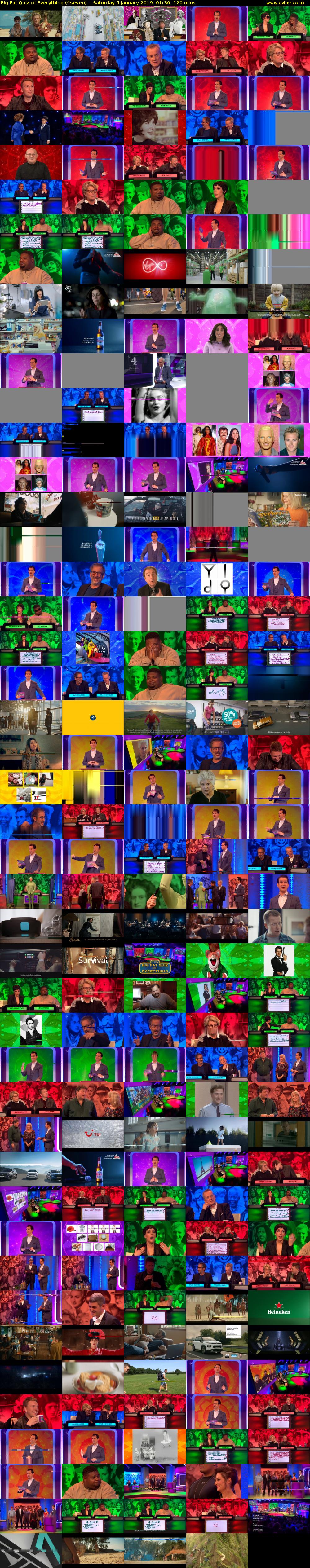 Big Fat Quiz of Everything (4seven) Saturday 5 January 2019 01:30 - 03:30