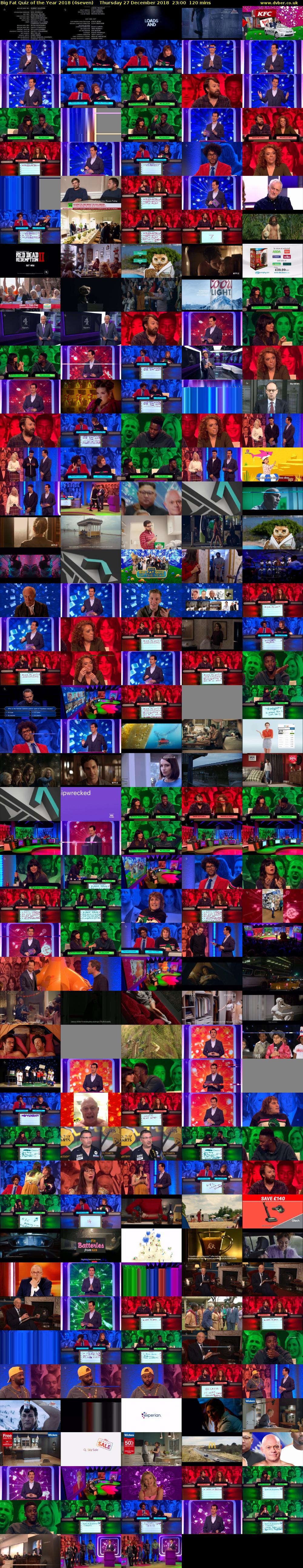 Big Fat Quiz of the Year 2018 (4seven) Thursday 27 December 2018 23:00 - 01:00