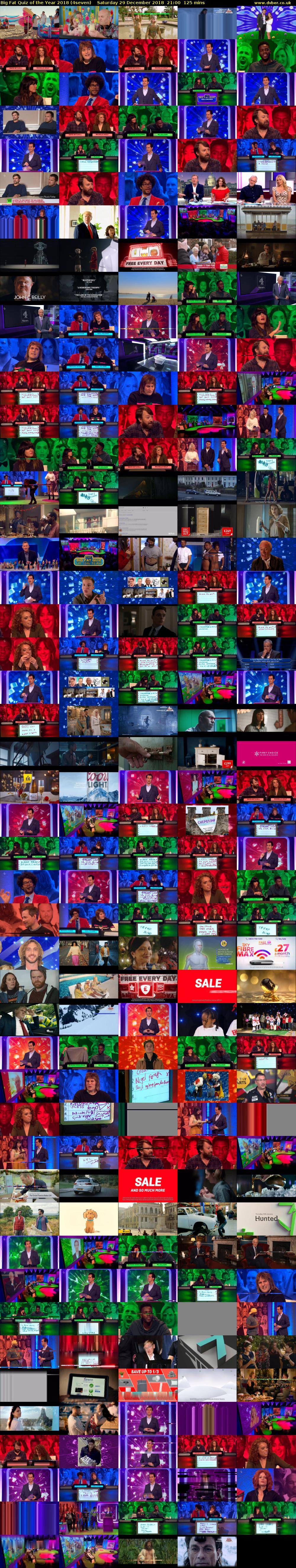 Big Fat Quiz of the Year 2018 (4seven) Saturday 29 December 2018 21:00 - 23:05