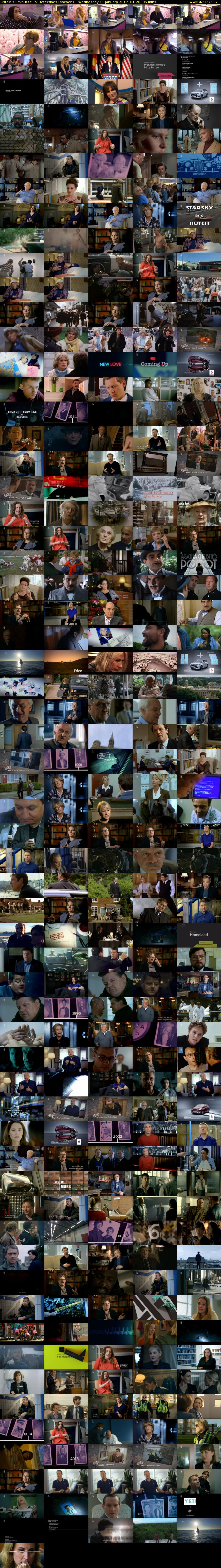 Britain's Favourite TV Detectives (4seven) Wednesday 11 January 2017 01:20 - 02:45