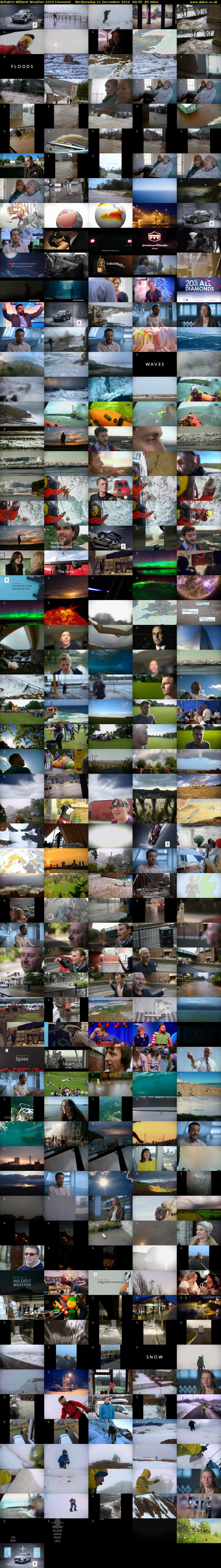 Britain's Wildest Weather 2016 (4seven) Wednesday 21 December 2016 00:45 - 02:10