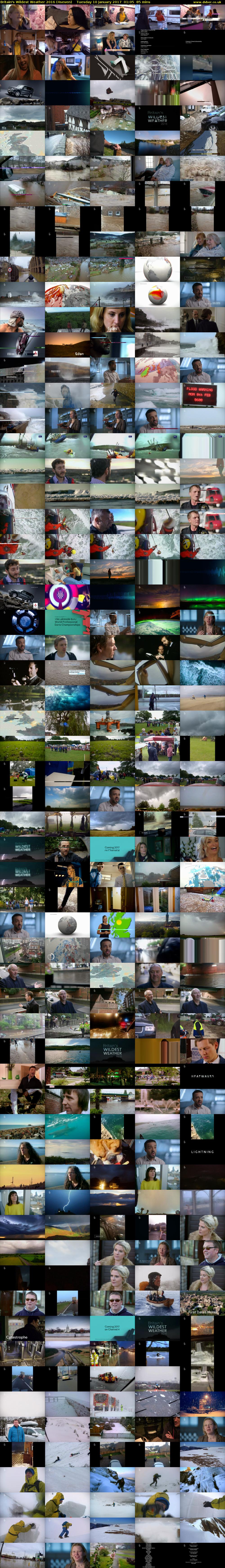 Britain's Wildest Weather 2016 (4seven) Tuesday 10 January 2017 01:05 - 02:30