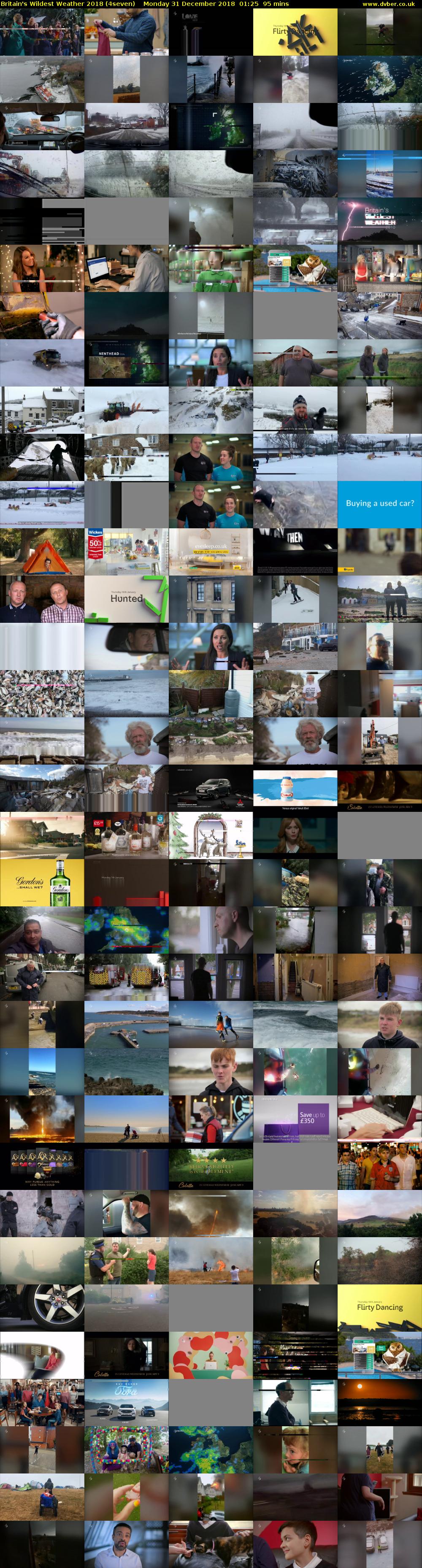 Britain's Wildest Weather 2018 (4seven) Monday 31 December 2018 01:25 - 03:00