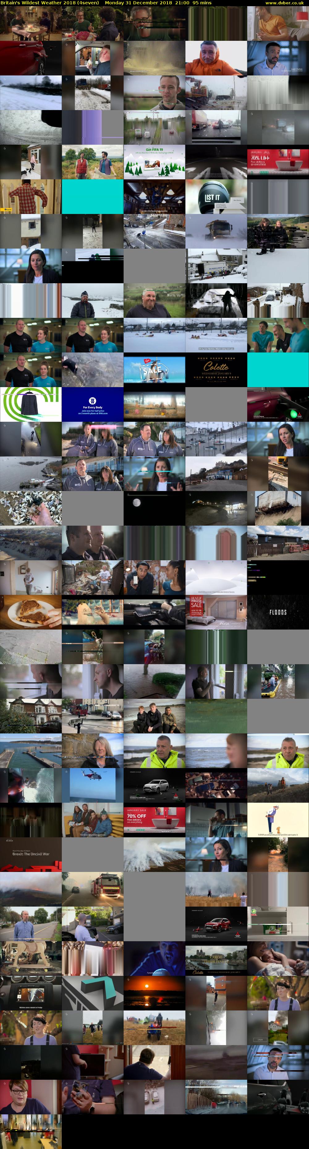 Britain's Wildest Weather 2018 (4seven) Monday 31 December 2018 21:00 - 22:35