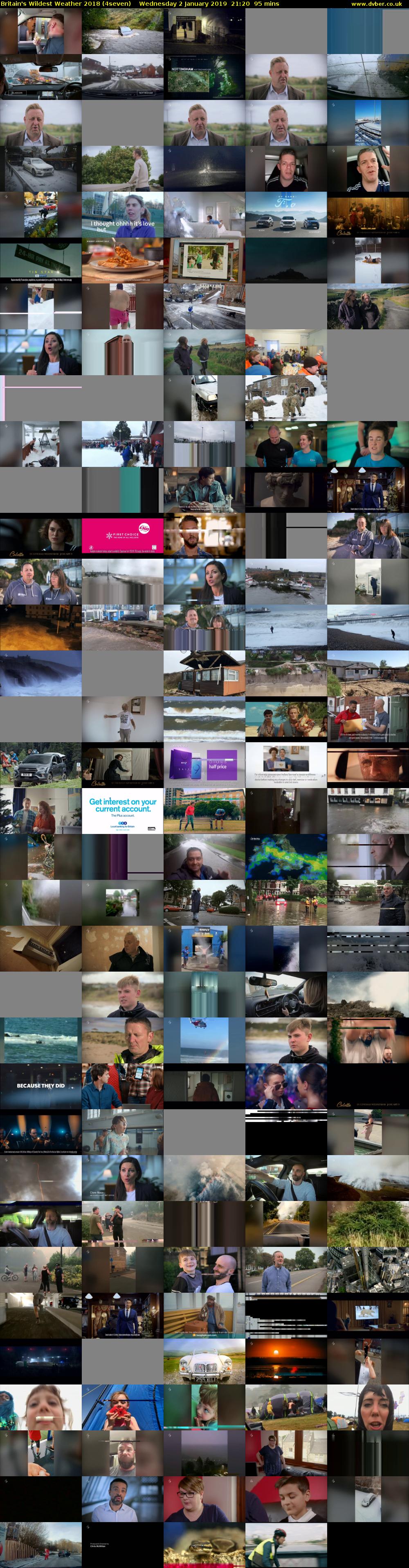 Britain's Wildest Weather 2018 (4seven) Wednesday 2 January 2019 21:20 - 22:55