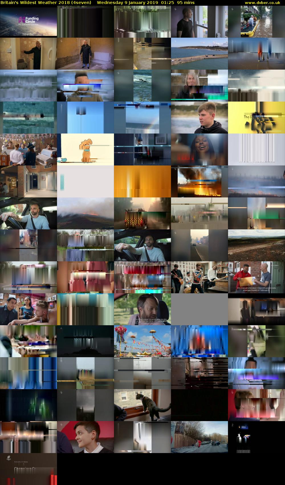 Britain's Wildest Weather 2018 (4seven) Wednesday 9 January 2019 01:25 - 03:00