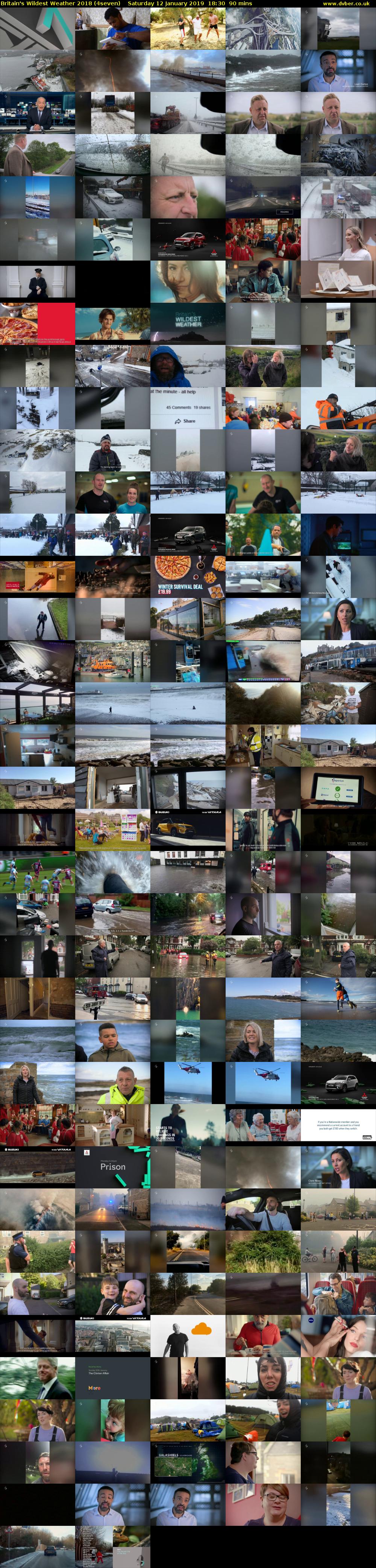 Britain's Wildest Weather 2018 (4seven) Saturday 12 January 2019 18:30 - 20:00