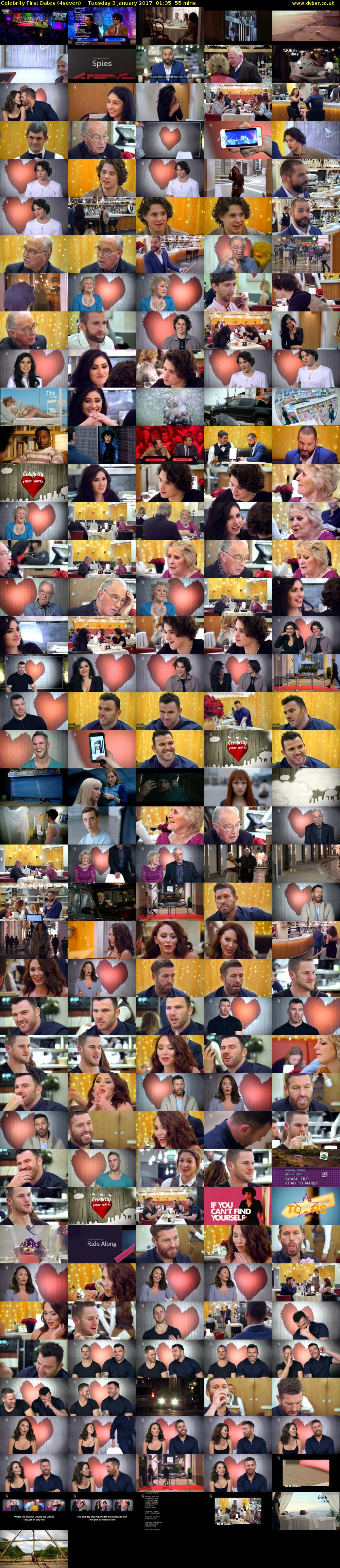 Celebrity First Dates (4seven) Tuesday 3 January 2017 01:35 - 02:30