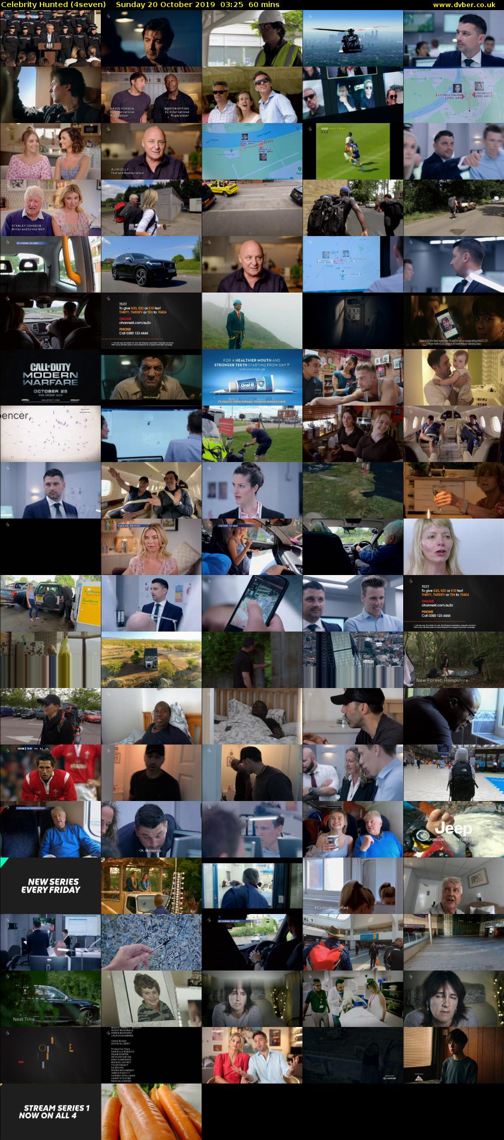 Celebrity Hunted (4seven) Sunday 20 October 2019 03:25 - 04:25