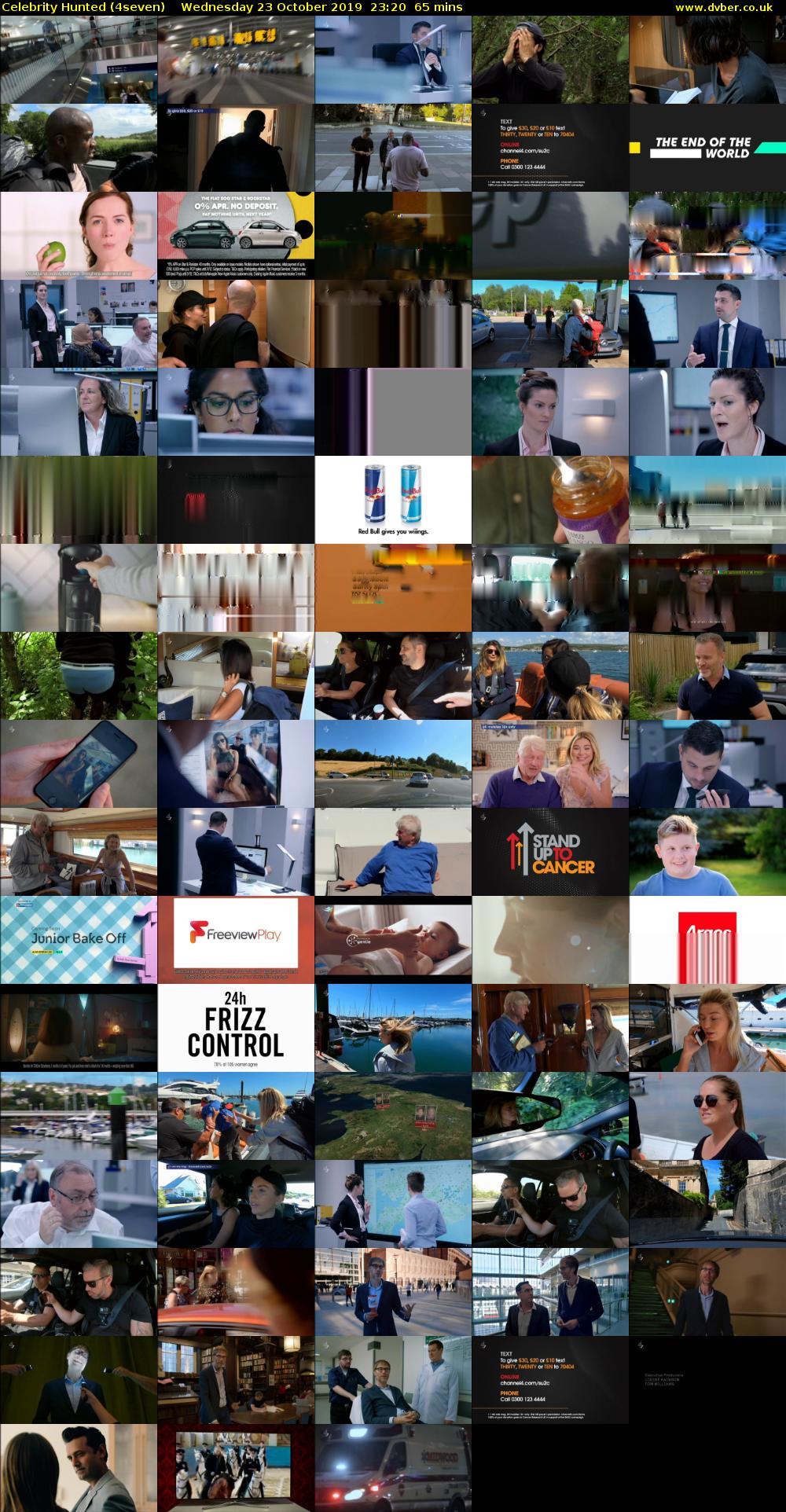 Celebrity Hunted (4seven) Wednesday 23 October 2019 23:20 - 00:25