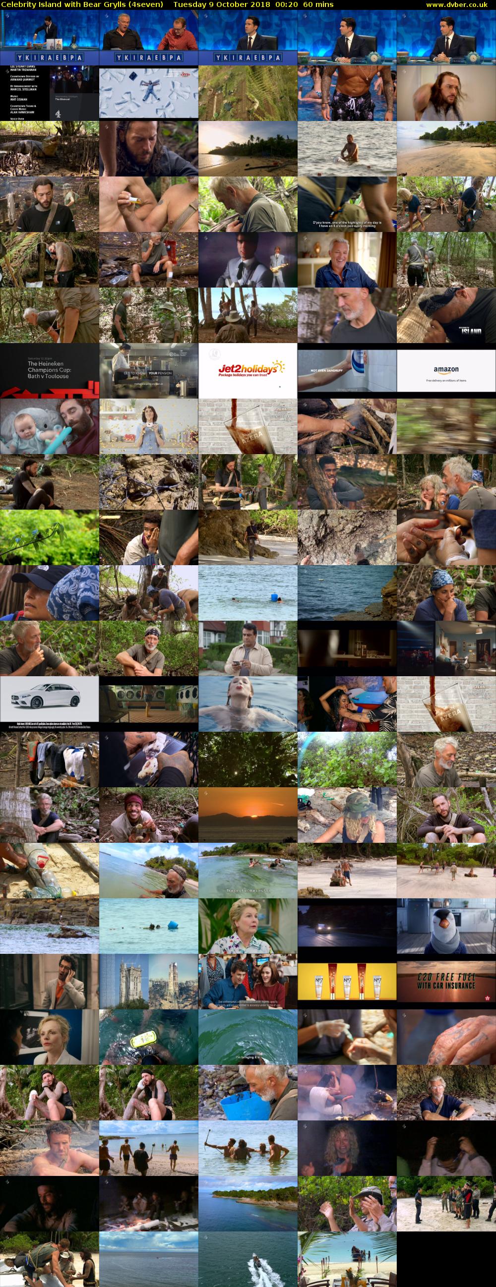 Celebrity Island with Bear Grylls (4seven) Tuesday 9 October 2018 00:20 - 01:20