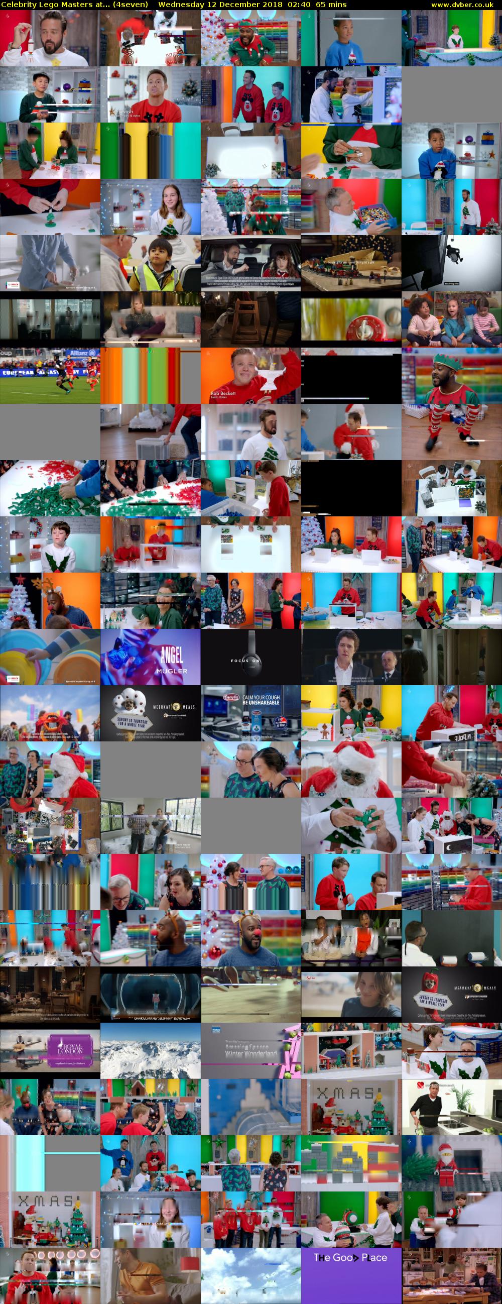 Celebrity Lego Masters at... (4seven) Wednesday 12 December 2018 02:40 - 03:45