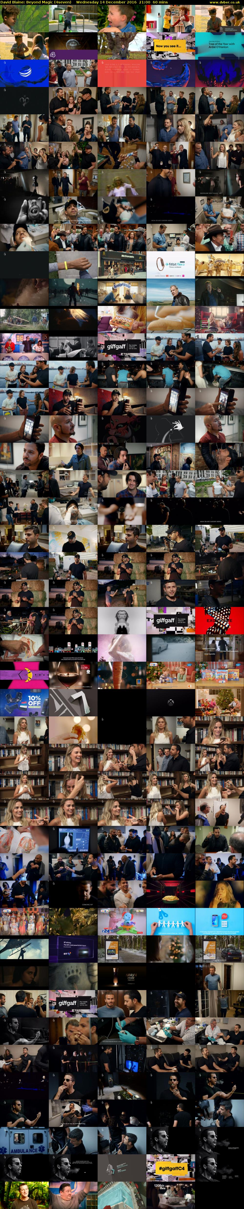 David Blaine: Beyond Magic (4seven) Wednesday 14 December 2016 21:00 - 22:00