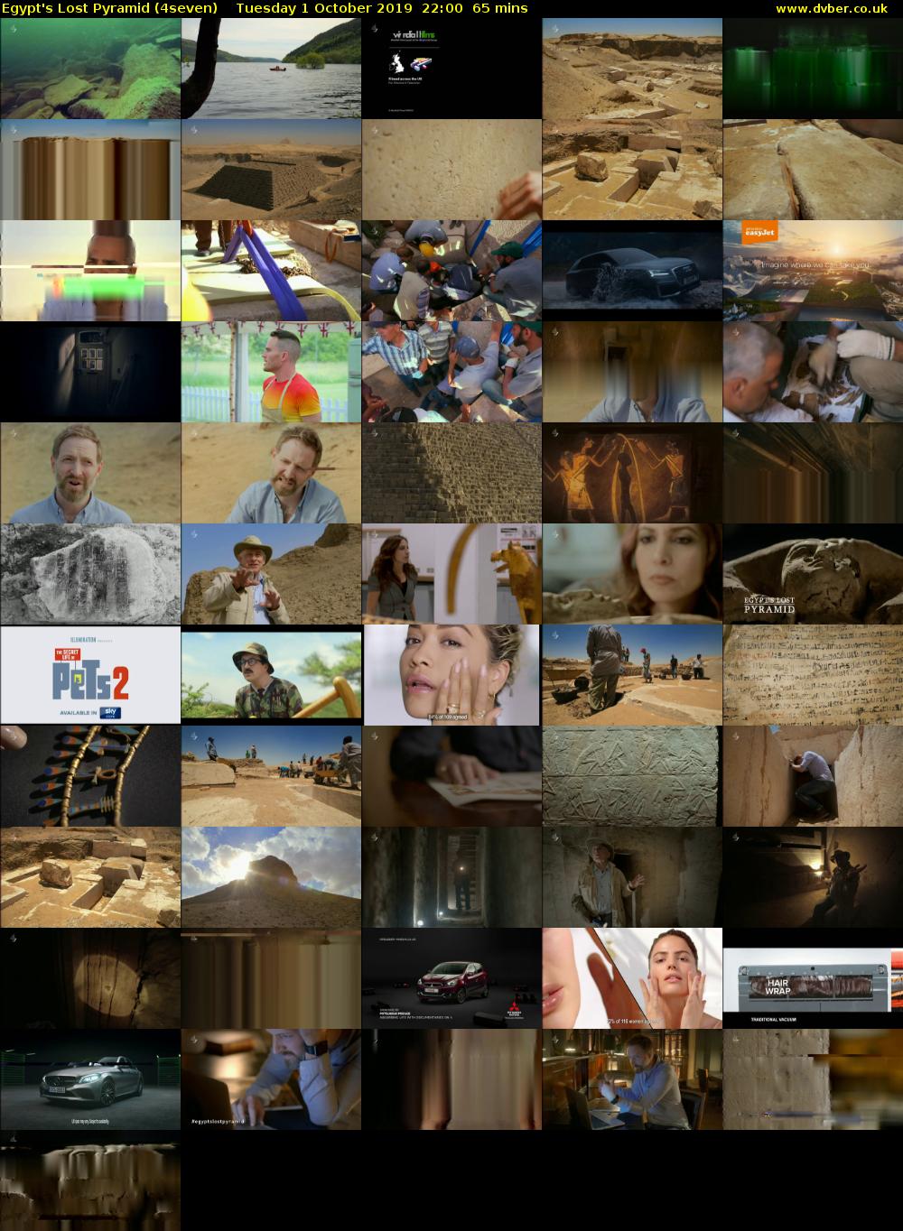 Egypt's Lost Pyramid (4seven) Tuesday 1 October 2019 22:00 - 23:05