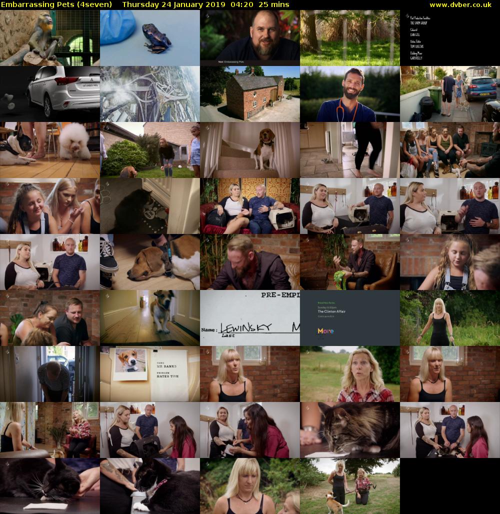 Embarrassing Pets (4seven) Thursday 24 January 2019 04:20 - 04:45