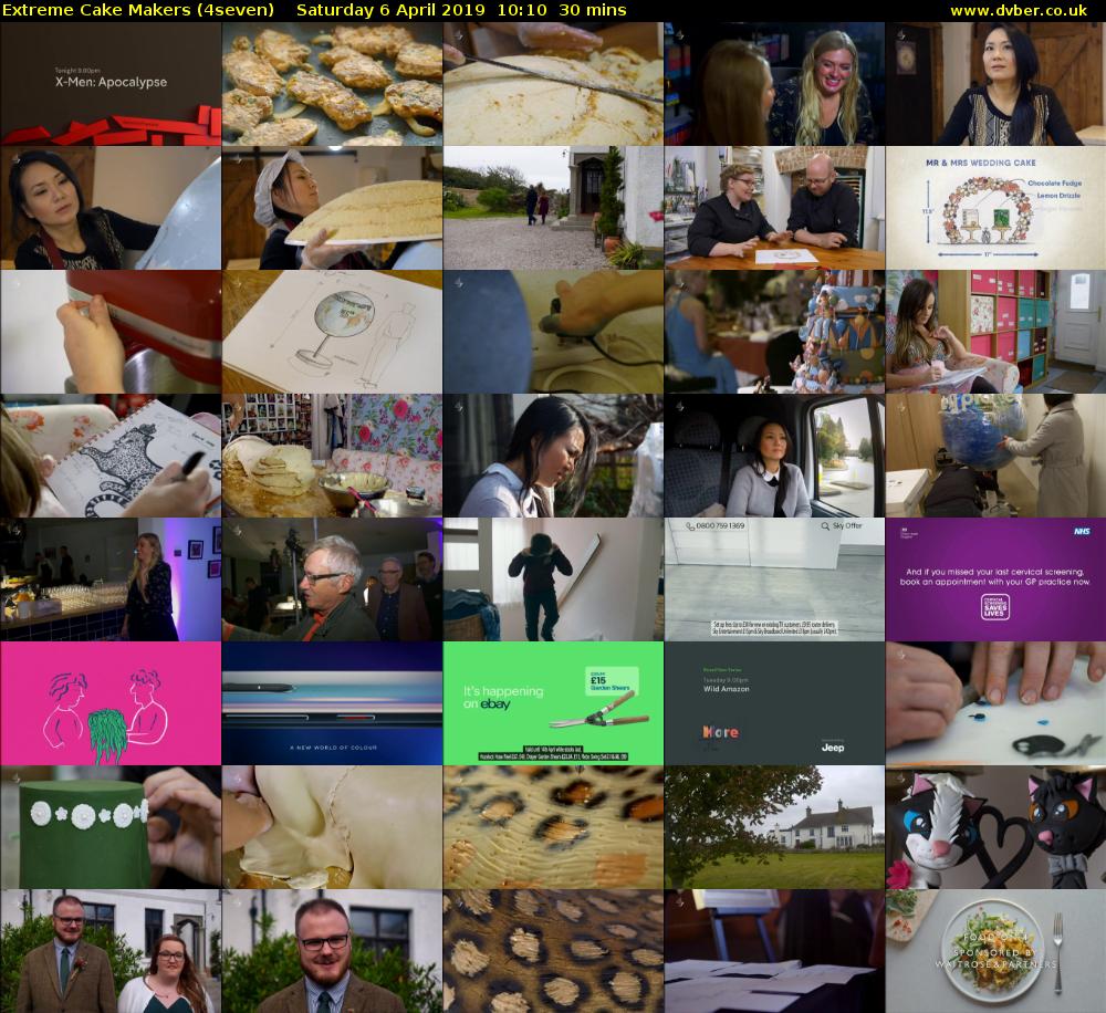 Extreme Cake Makers (4seven) Saturday 6 April 2019 10:10 - 10:40