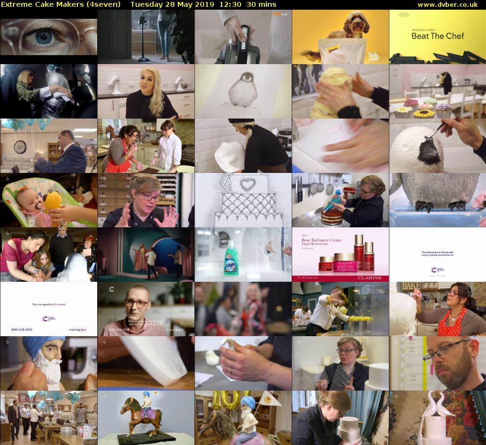 Extreme Cake Makers (4seven) Tuesday 28 May 2019 12:30 - 13:00