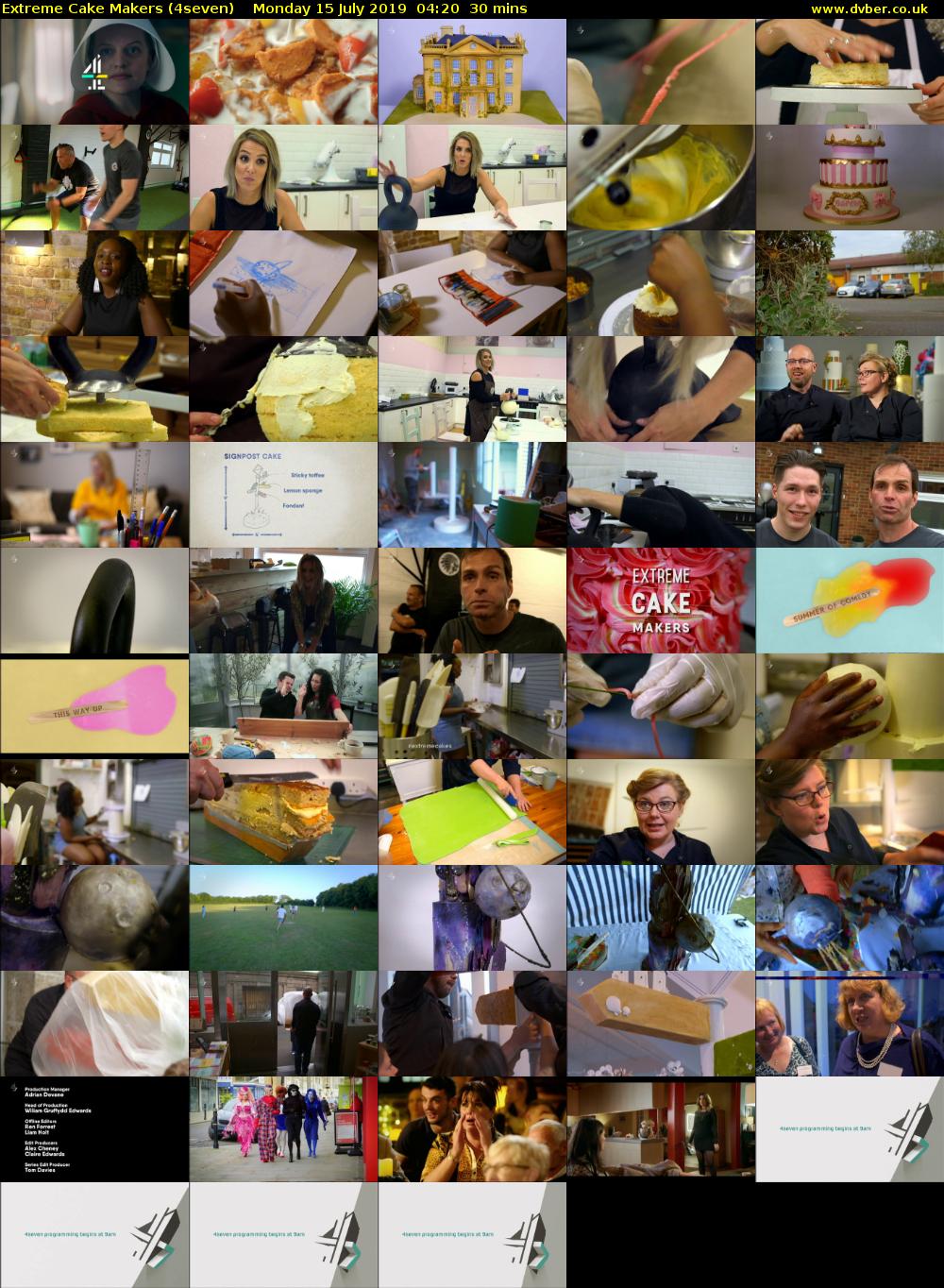 Extreme Cake Makers (4seven) Monday 15 July 2019 04:20 - 04:50
