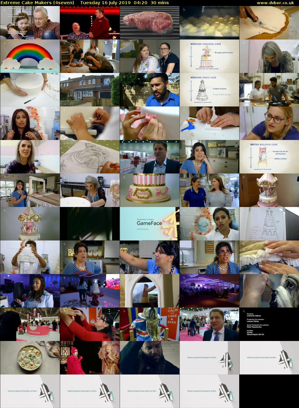 Extreme Cake Makers (4seven) Tuesday 16 July 2019 04:20 - 04:50