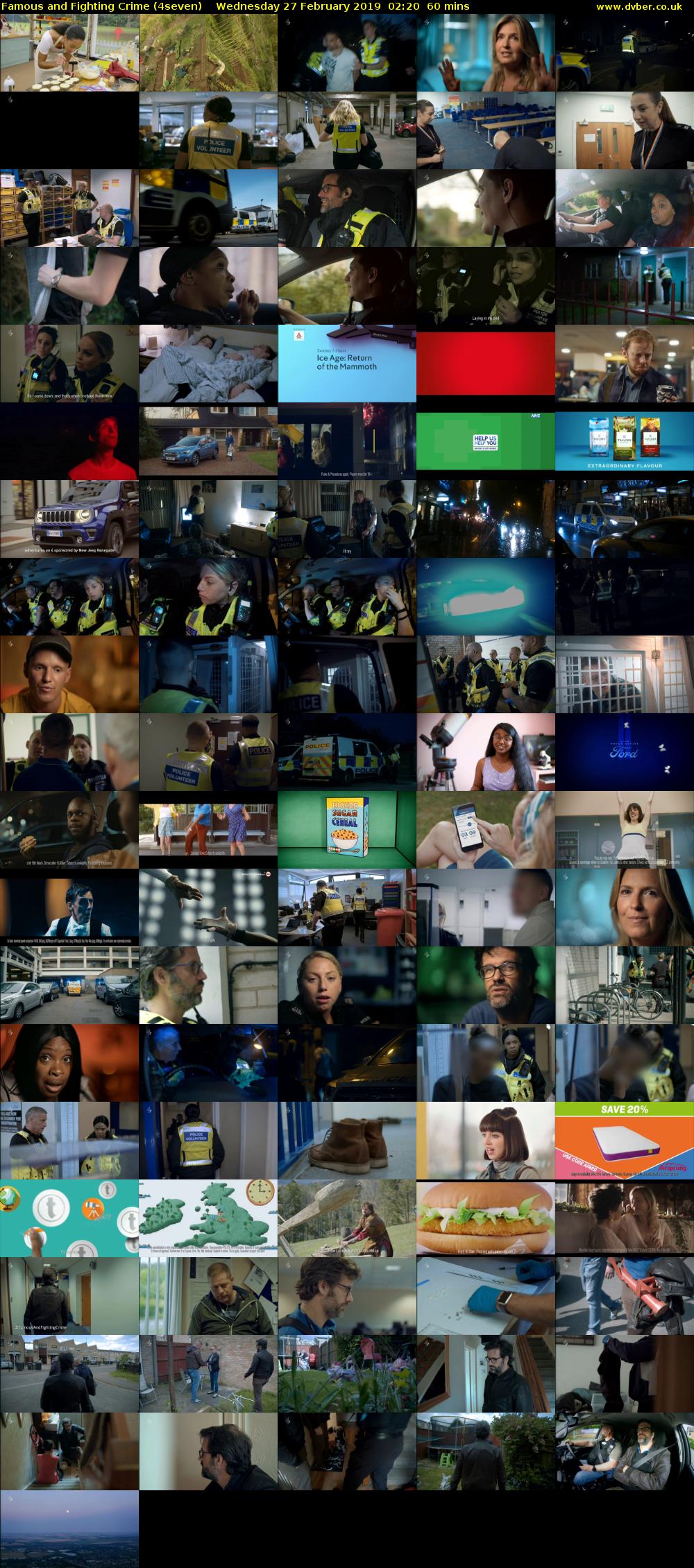 Famous and Fighting Crime (4seven) Wednesday 27 February 2019 02:20 - 03:20