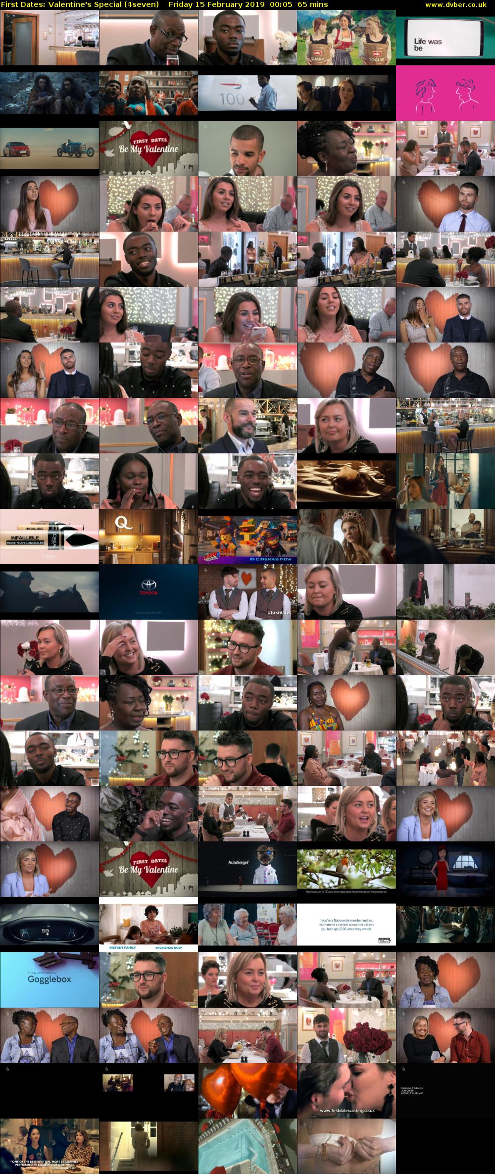 First Dates: Valentine's Special (4seven) Friday 15 February 2019 00:05 - 01:10