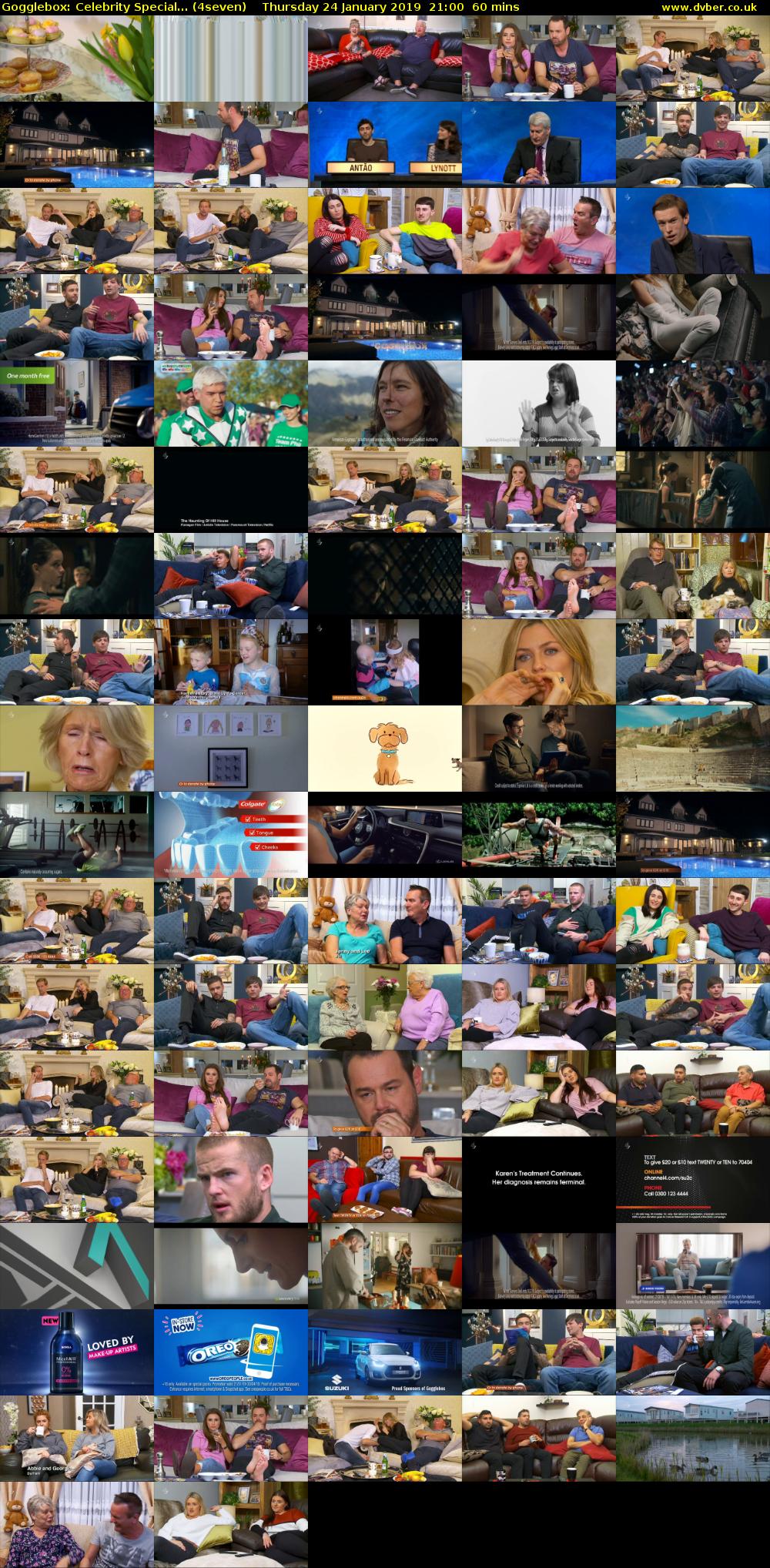 Gogglebox: Celebrity Special... (4seven) Thursday 24 January 2019 21:00 - 22:00