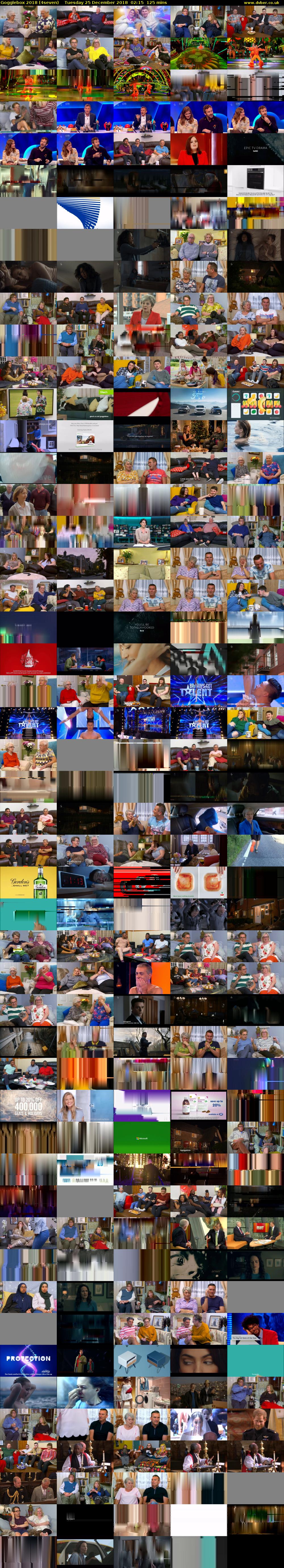 Gogglebox 2018 (4seven) Tuesday 25 December 2018 02:15 - 04:20