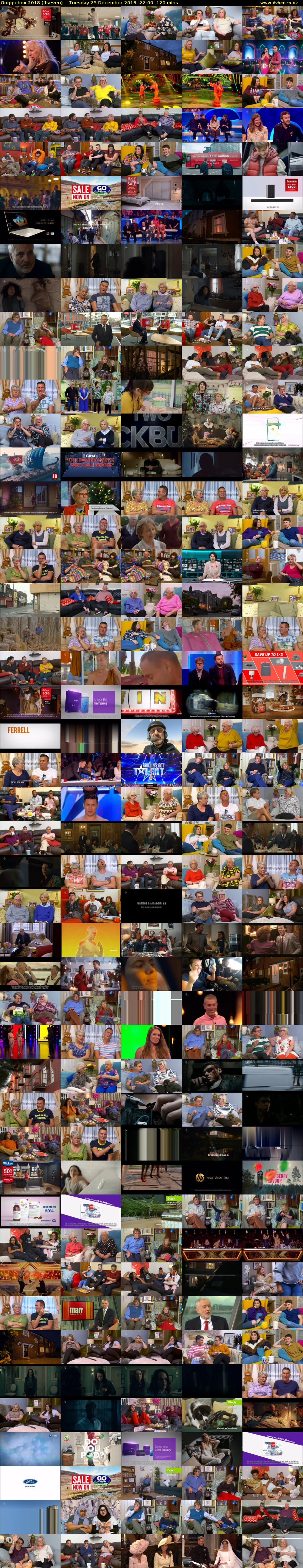 Gogglebox 2018 (4seven) Tuesday 25 December 2018 22:00 - 00:00