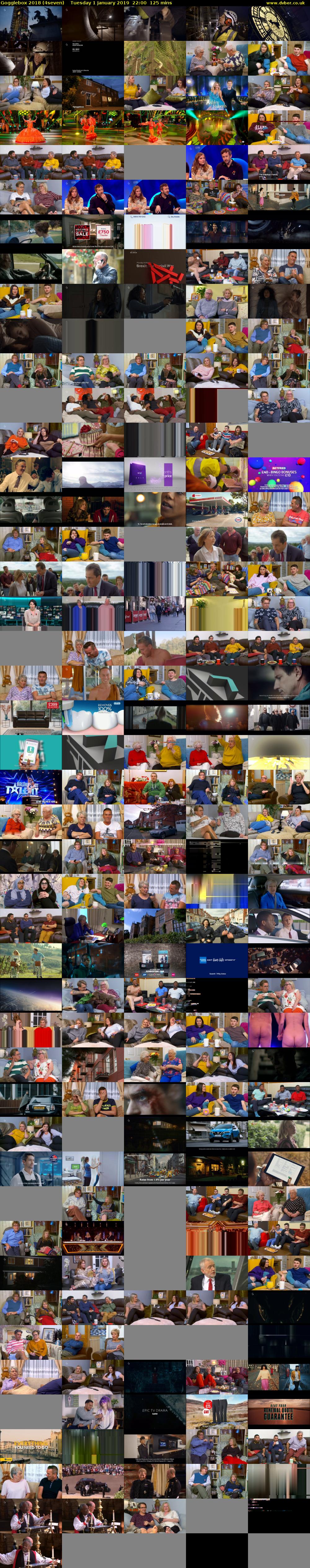 Gogglebox 2018 (4seven) Tuesday 1 January 2019 22:00 - 00:05