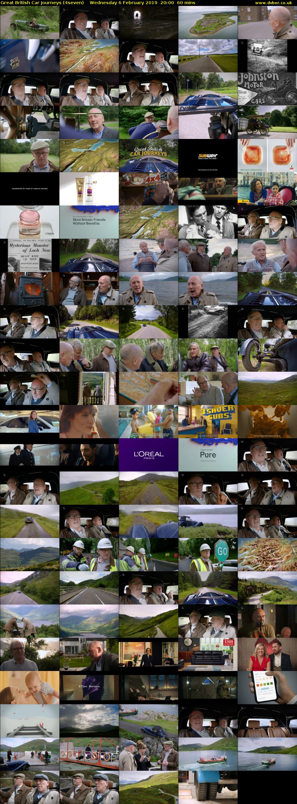 Great British Car Journeys (4seven) Wednesday 6 February 2019 20:00 - 21:00