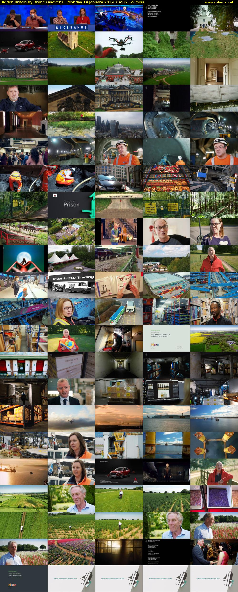 Hidden Britain by Drone (4seven) Monday 14 January 2019 04:05 - 05:00