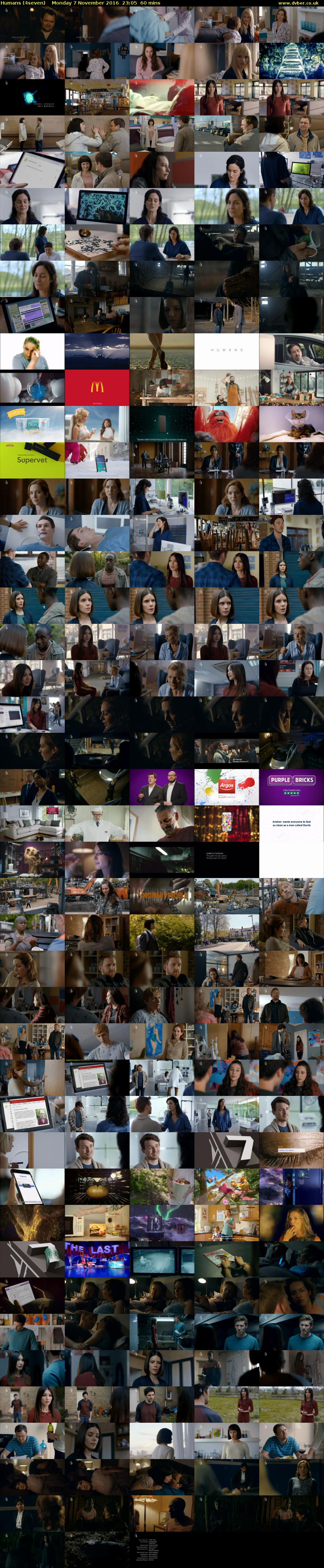 Humans (4seven) Monday 7 November 2016 23:05 - 00:05