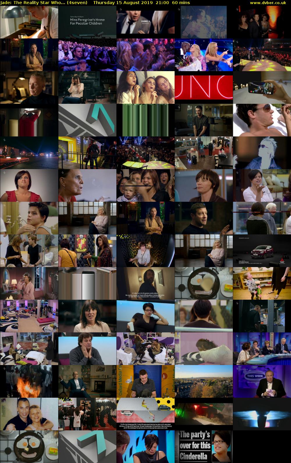 Jade: The Reality Star Who... (4seven) Thursday 15 August 2019 21:00 - 22:00